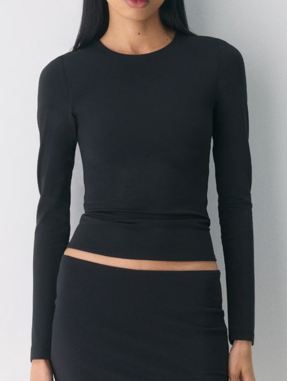 Aritzia Babaton Mock Neck Long Sleeve Top - Size L